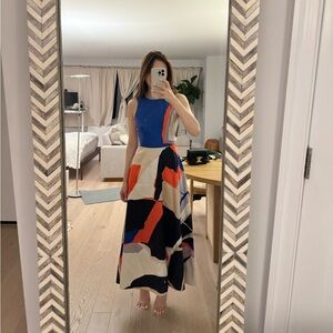 LK Bennett Amina Midi Tea Dress sz 2